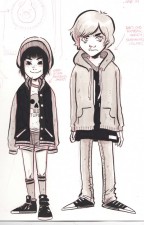 Character sketches by Emi Lenox from Plutona (Image Comics)