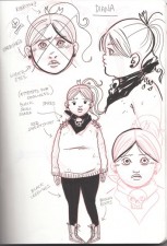 Character sketch by Emi Lenox from Plutona (Image Comics)