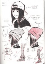 Character sketches by Emi Lenox from Plutona (Image Comics)