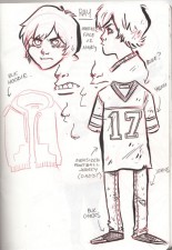 Character sketches by Emi Lenox from Plutona (Image Comics)