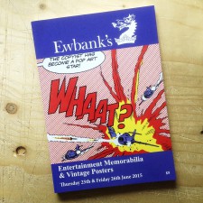 Ewbank's auction catalogue, featuring WHAAT? by Dave Gibbons