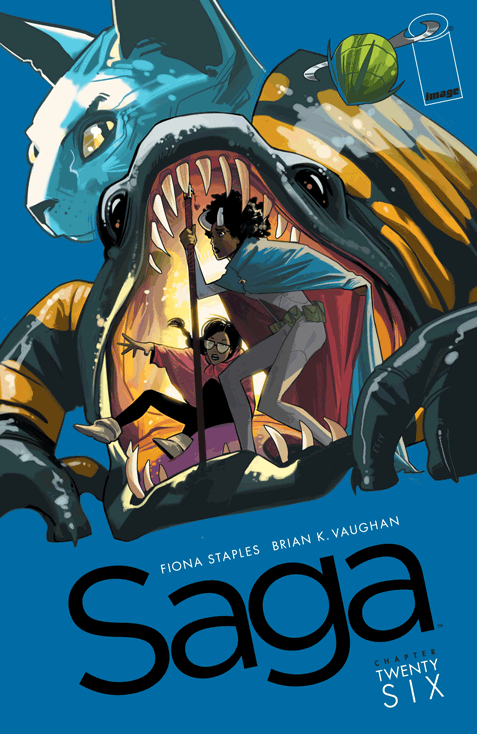 Saga by Brian K Vaughn and Fiona Staples
