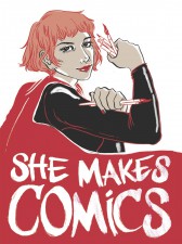 She Makes Comics Logo Medium
