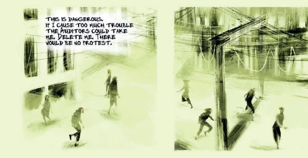 IND-XED - Fraser Campbell and Lucy Sullivan Bring a Kafka-esque, Sci-Fi Parable to Bleak Life in this Impressive One-Shot Offering – Broken Frontier